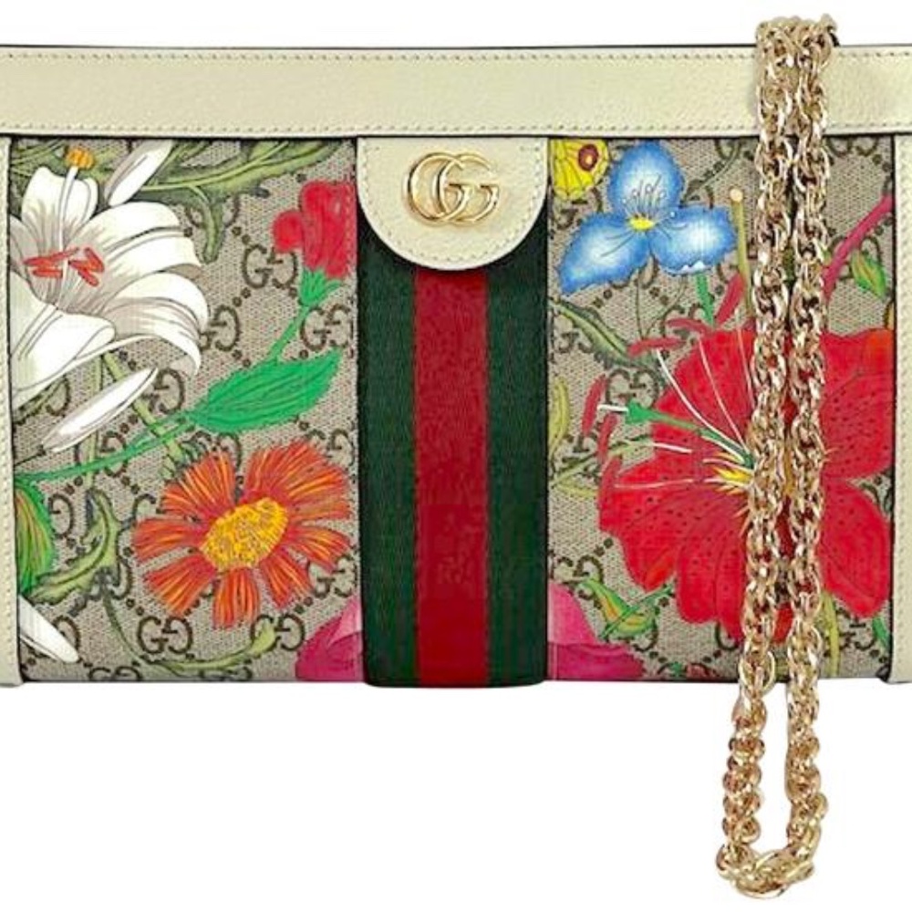 ***NEW Monogram Ophidia Flora GG Supreme Canvas Shoulder Bag